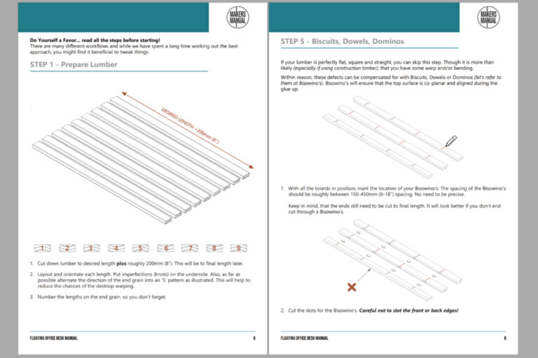 DIY Plans of Floating Office Desk 1