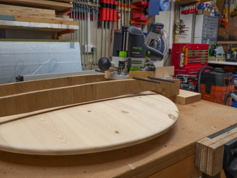 Router Jig to make a Convex Dome