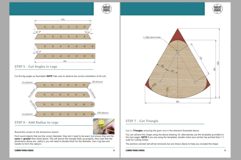 Woodworking Manual - Climbing Triangle 005b