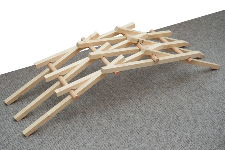 DIY Da Vinci Bridge that you can make yourself and turn into a party game.