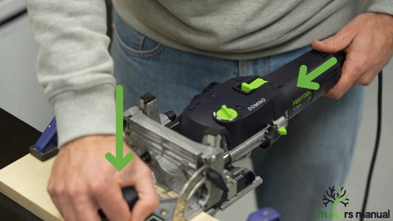 How to hold the Festool Domino DF500