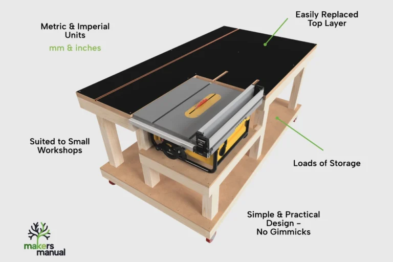 Woodworking Workbench - a Practical Design without Gimmicks