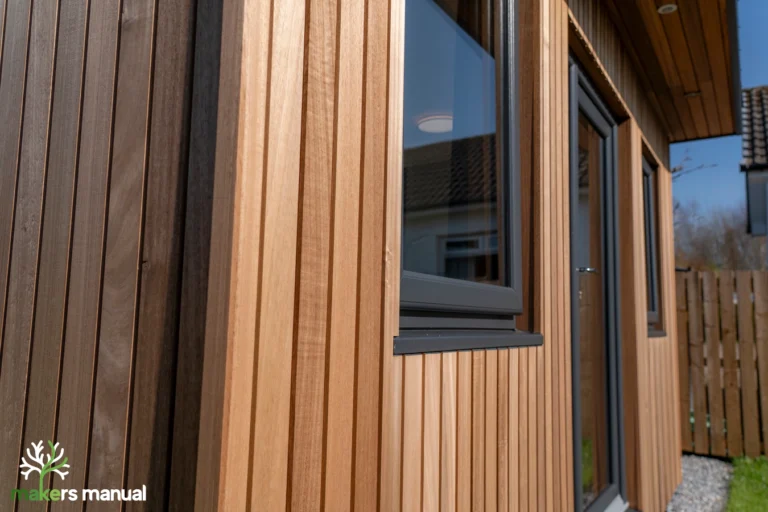 Garden Room Cladding - Thermo Ayous Timber Cladding